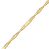 Thumbnail Image 2 of Solid Singapore Chain Necklace 14K Yellow Gold 18" 1.75mm