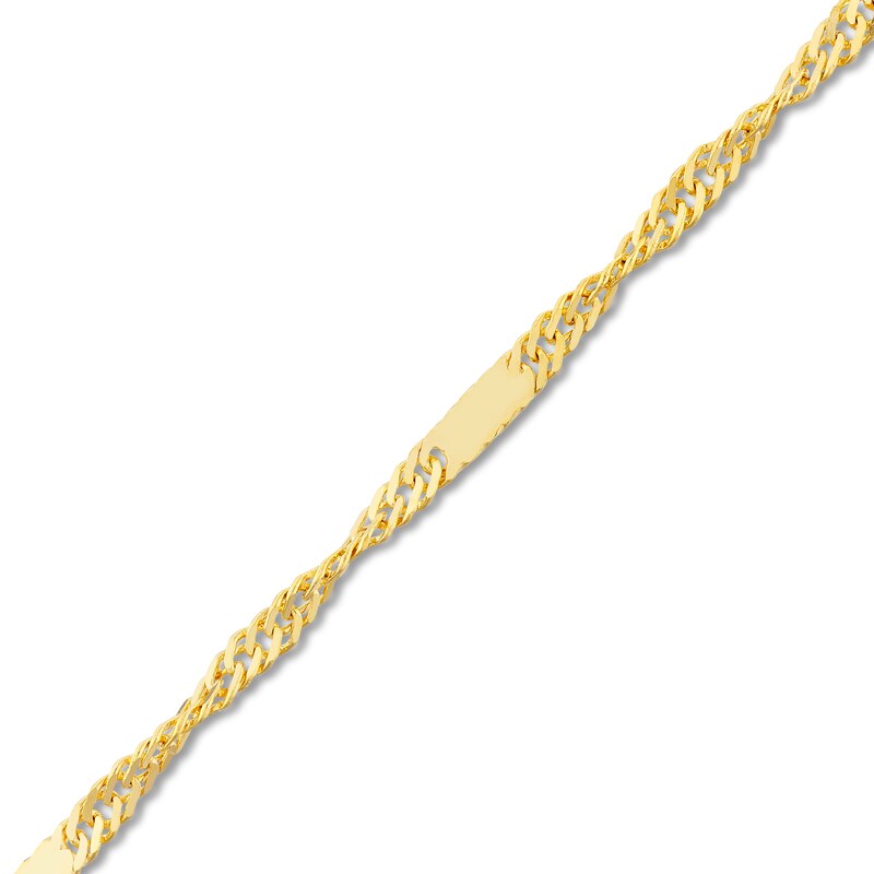 Main Image 2 of Solid Singapore Chain Necklace 14K Yellow Gold 18" 1.75mm