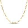 Thumbnail Image 1 of Solid Figaro Chain Necklace 14K Two-Tone Gold 24" 5.8mm