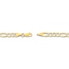 Thumbnail Image 3 of Solid Figaro Chain Necklace 14K Two-Tone Gold 24" 5.8mm