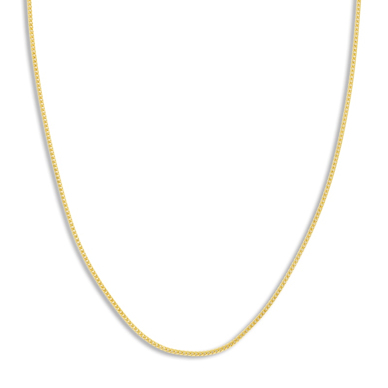 Main Image 1 of Solid Franco Chain Necklace 14K Yellow Gold 18" 1.55mm