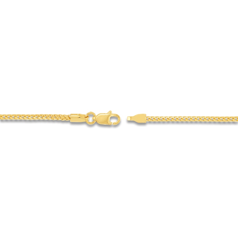 Main Image 3 of Solid Franco Chain Necklace 14K Yellow Gold 18" 1.55mm