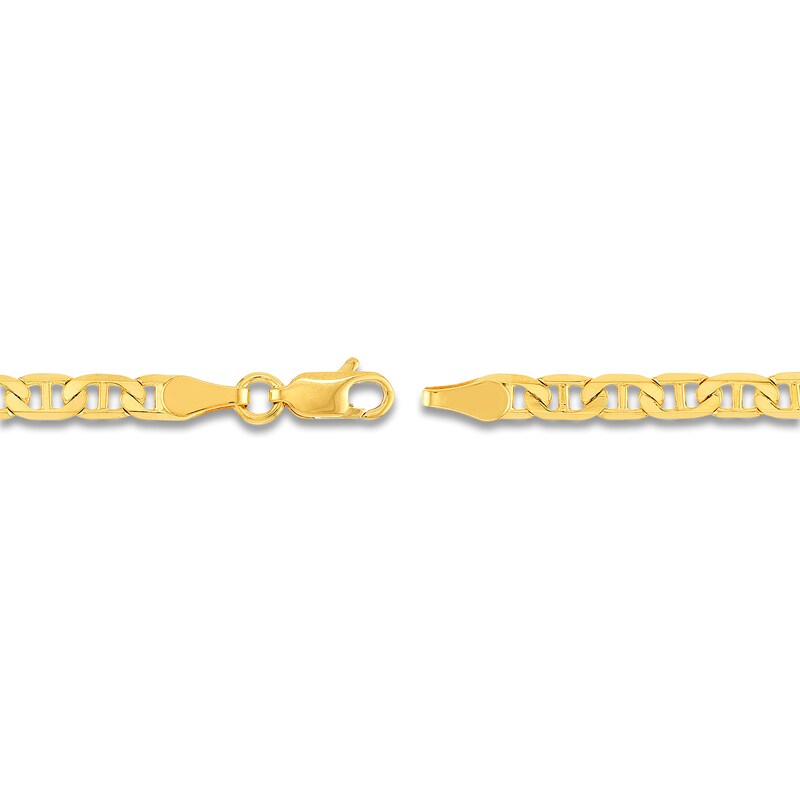 Main Image 3 of Solid Mariner Chain Necklace 14K Yellow Gold 20" 3.7mm