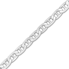 Thumbnail Image 2 of Solid Mariner Chain Necklace 14K White Gold 30" 4.4mm