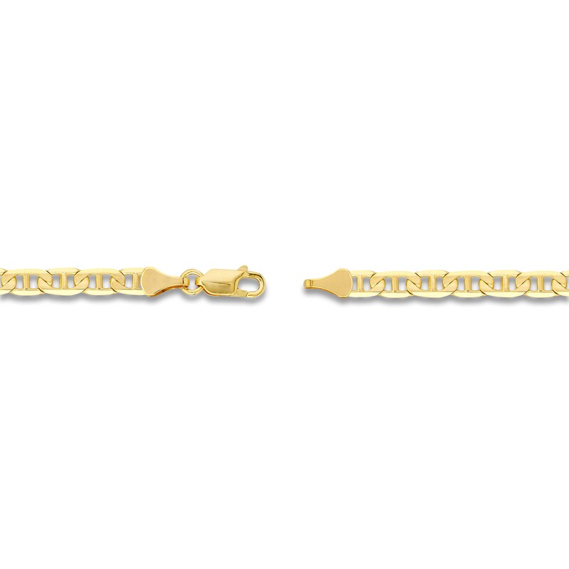 Main Image 3 of Solid Mariner Chain Necklace 14K Yellow Gold 20" 4.4mm