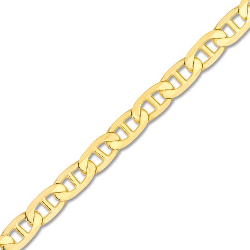 Main Image 2 of Solid Mariner Chain Necklace 14K Yellow Gold 24" 4.4mm
