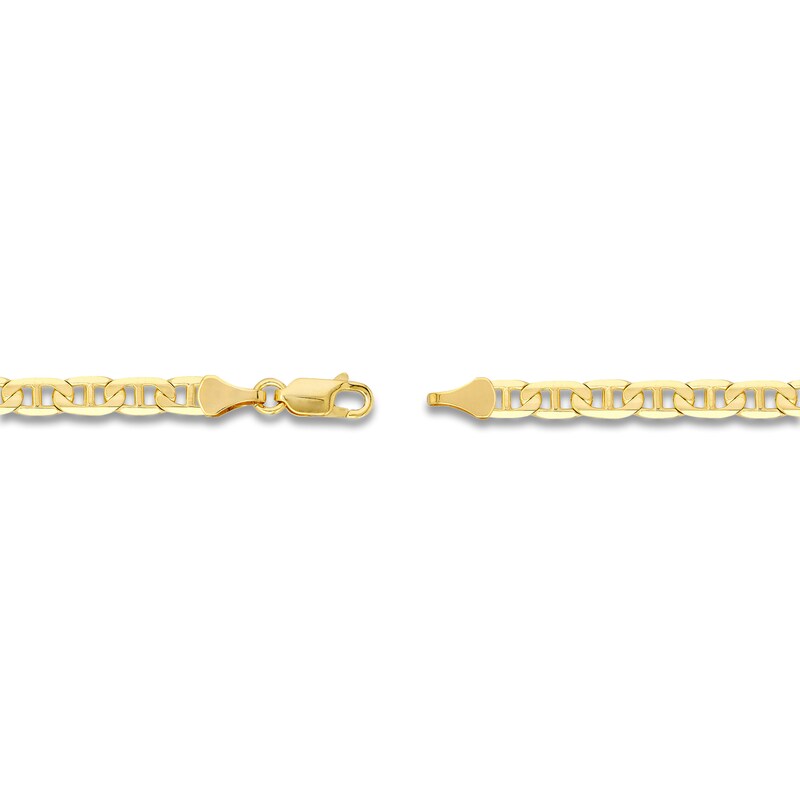 Main Image 3 of Solid Mariner Chain Necklace 14K Yellow Gold 30" 4.4mm