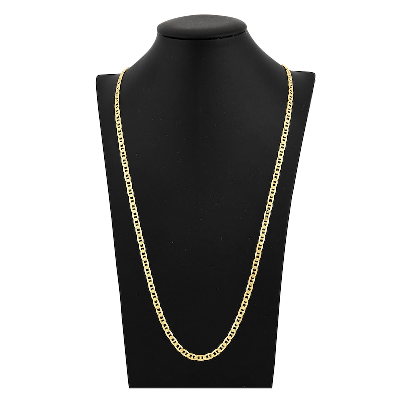 Main Image 4 of Solid Mariner Chain Necklace 14K Yellow Gold 30" 4.4mm