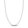 Thumbnail Image 1 of Solid Mariner Chain Necklace 14K White Gold 20" 5.6mm