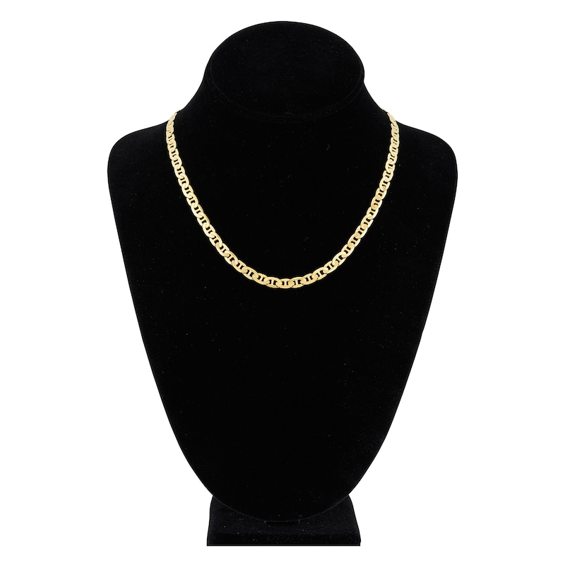 Main Image 4 of Solid Mariner Chain Necklace 14K Yellow Gold 18" 5.6mm