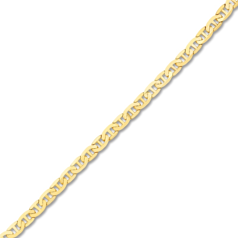 Solid Mariner Chain Necklace 14K Yellow Gold 20" 5.6mm