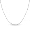 Thumbnail Image 0 of Diamond-Cut Solid Rope Chain Necklace 14K White Gold 20" 2.15mm
