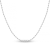 Thumbnail Image 1 of Diamond-Cut Solid Rope Chain Necklace 14K White Gold 20" 2.15mm