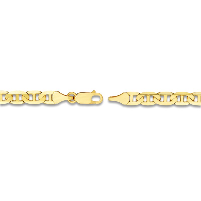 Main Image 3 of Solid Mariner Chain Necklace 14K Yellow Gold 30" 5.6mm