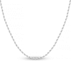 Thumbnail Image 1 of Diamond-Cut Solid Rope Chain Necklace 14K White Gold 24" 2.15mm