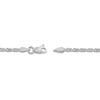 Thumbnail Image 3 of Diamond-Cut Solid Rope Chain Necklace 14K White Gold 24" 2.15mm