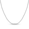 Thumbnail Image 1 of Diamond-Cut Solid Rope Chain Necklace 14K White Gold 18" 2.3mm