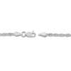 Thumbnail Image 3 of Diamond-Cut Solid Rope Chain Necklace 14K White Gold 18" 2.3mm