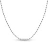 Thumbnail Image 1 of Diamond-Cut Solid Rope Chain Necklace 14K White Gold 22" 2.3mm