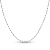 Thumbnail Image 1 of Diamond-Cut Solid Rope Chain Necklace 14K White Gold 20" 2.7mm