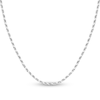 Thumbnail Image 1 of Diamond-Cut Solid Rope Chain Necklace 14K White Gold 22" 2.7mm