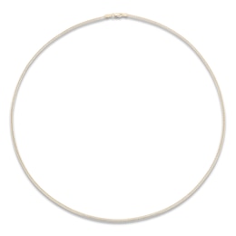 Solid Curb Link Necklace 14K Yellow Gold 20" 4.39mm