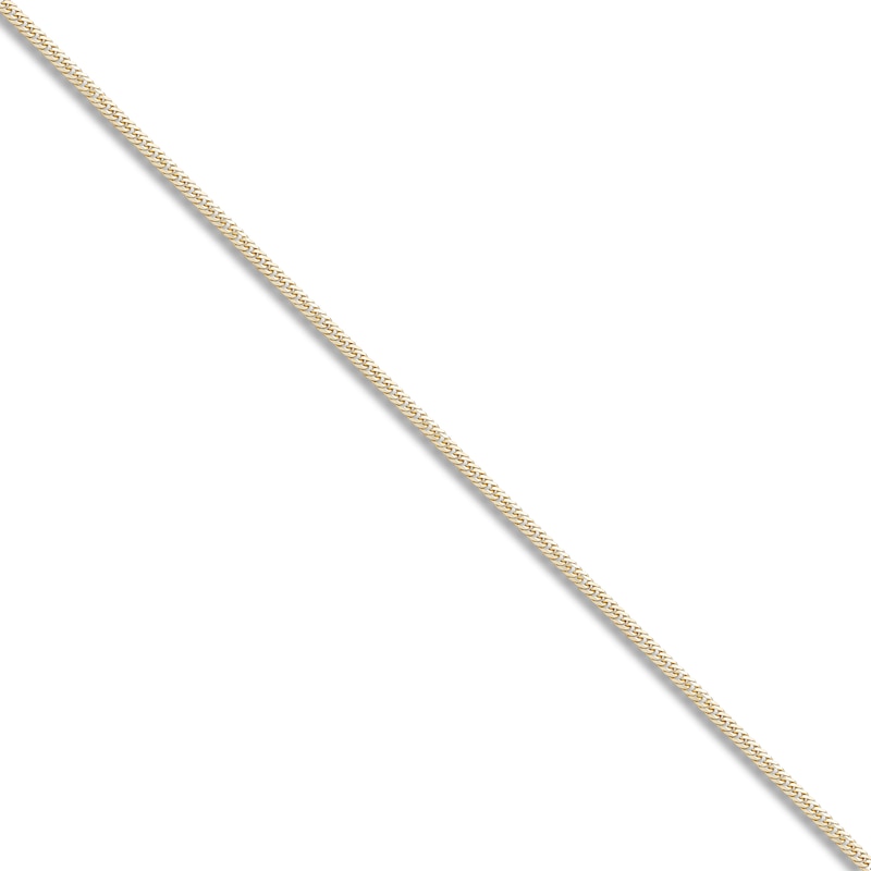 Main Image 2 of Solid Curb Link Necklace 14K Yellow Gold 20" 4.39mm