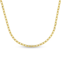 Solid Cable Chain Necklace 14K Yellow Gold 22" 2.7mm