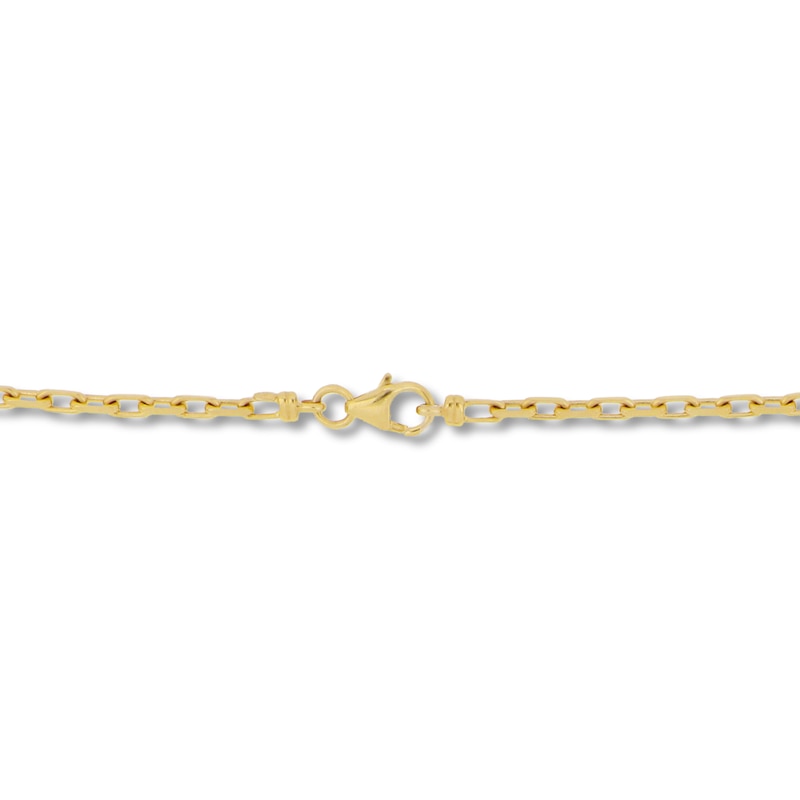 Main Image 3 of Solid Cable Chain Necklace 14K Yellow Gold 22" 2.7mm