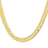 Thumbnail Image 1 of Solid Curb Chain Necklace 14K Yellow Gold 22" 6.72mm