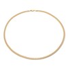 Thumbnail Image 0 of Pave Curb Link Necklace 14K Yellow Gold 22" 4.95mm