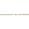 Thumbnail Image 3 of Italia D'Oro Solid Pave Curb Link Necklace 14K Yellow Gold 22" 4.95mm