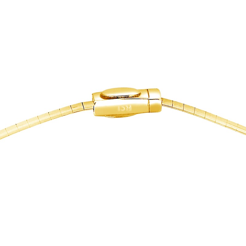 Main Image 3 of Solid Omega Chain Necklace 14K Yellow Gold 16" 3.0mm