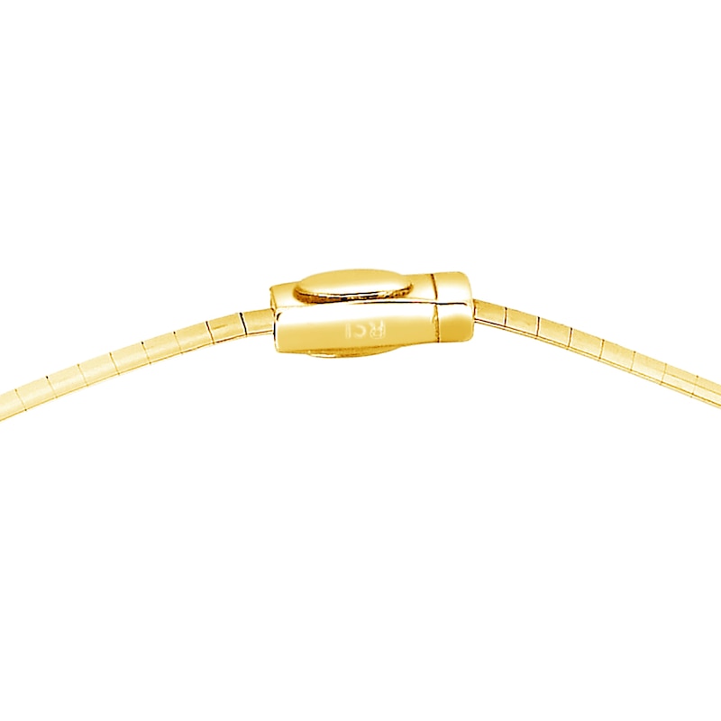 Main Image 3 of Semi-Solid Omega Chain Necklace 14K Yellow Gold 18" 3mm