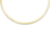 Thumbnail Image 2 of Semi-Solid Omega Chain Necklace 14K Yellow Gold 16&quot; 4mm