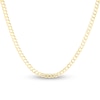 Thumbnail Image 1 of Solid Curb Chain Necklace 14K Yellow Gold 16" 2.6mm