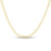 Thumbnail Image 1 of Solid Curb Chain Necklace 14K Yellow Gold 18" 2.6mm