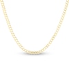 Thumbnail Image 1 of Solid Curb Chain Necklace 14K Yellow Gold 20" 2.6mm
