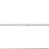 Thumbnail Image 2 of Solid Curb Chain Necklace 14K White Gold 24" 2.6mm