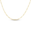 Thumbnail Image 1 of Solid Figaro Chain Necklace 14K Yellow Gold 16" 1.3mm