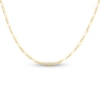 Thumbnail Image 1 of Solid Figaro Chain Necklace 14K Yellow Gold 20" 1.3mm