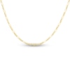 Thumbnail Image 1 of Solid Figaro Chain Necklace 14K Yellow Gold 24" 1.3mm