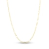 Thumbnail Image 0 of Solid Figaro Chain Necklace 14K Yellow Gold 22" 2.8mm