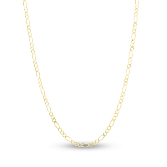 14k Yellow Gold Solid Figaro Chain (2.80 mm)