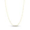Thumbnail Image 1 of Solid Figaro Chain Necklace 14K Yellow Gold 24" 2.8mm