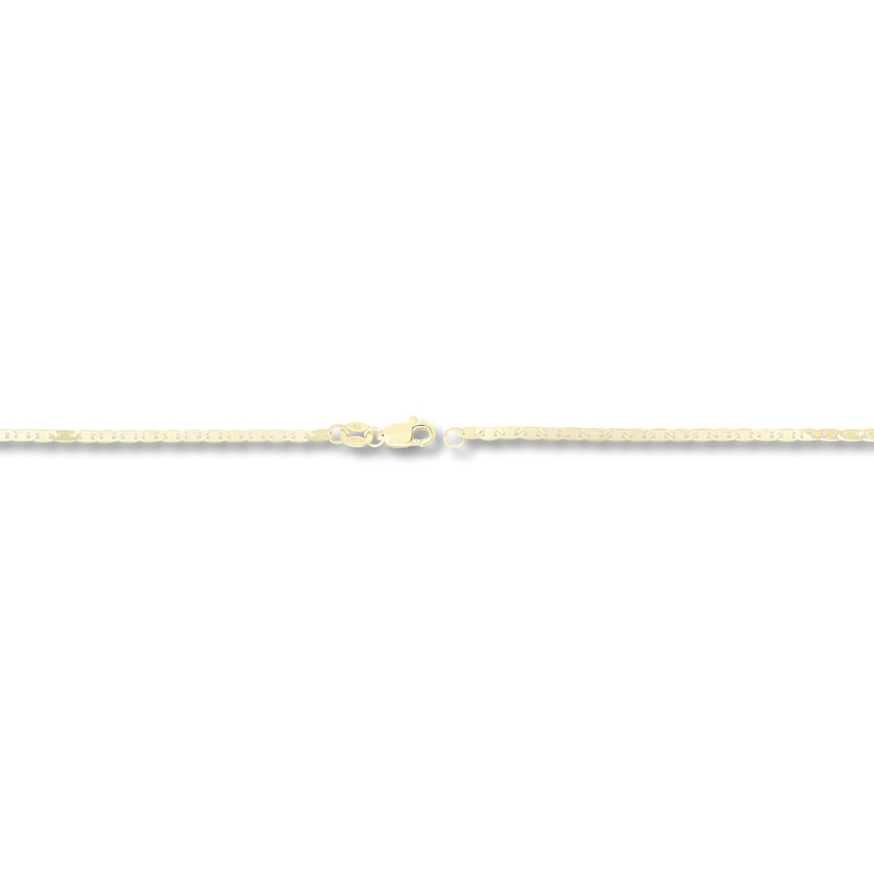 Main Image 2 of Semi-Solid Mariner Chain Necklace 14K Yellow Gold 18" 1.7mm