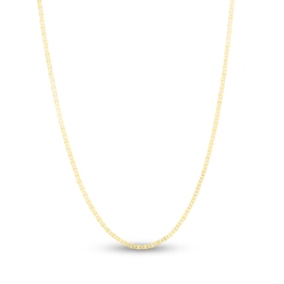 Semi-Solid Mariner Chain Necklace 14K Yellow Gold 24" 1.7mm