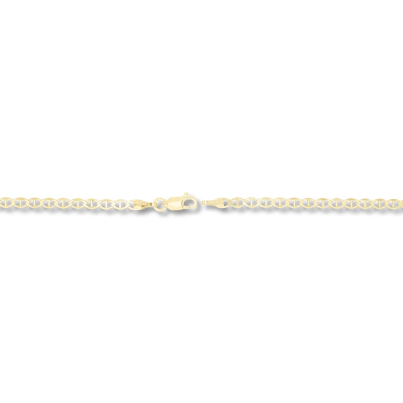 Main Image 2 of Semi-Solid Mariner Chain Necklace 14K Yellow Gold 20" 3.2mm
