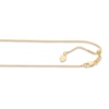 Thumbnail Image 3 of Solid Box Chain Necklace 14K Yellow Gold 22" Adjustable 0.79mm