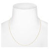 Thumbnail Image 3 of Semi-Solid Box Chain Necklace 14K Yellow Gold 22" Adjustable 0.8mm